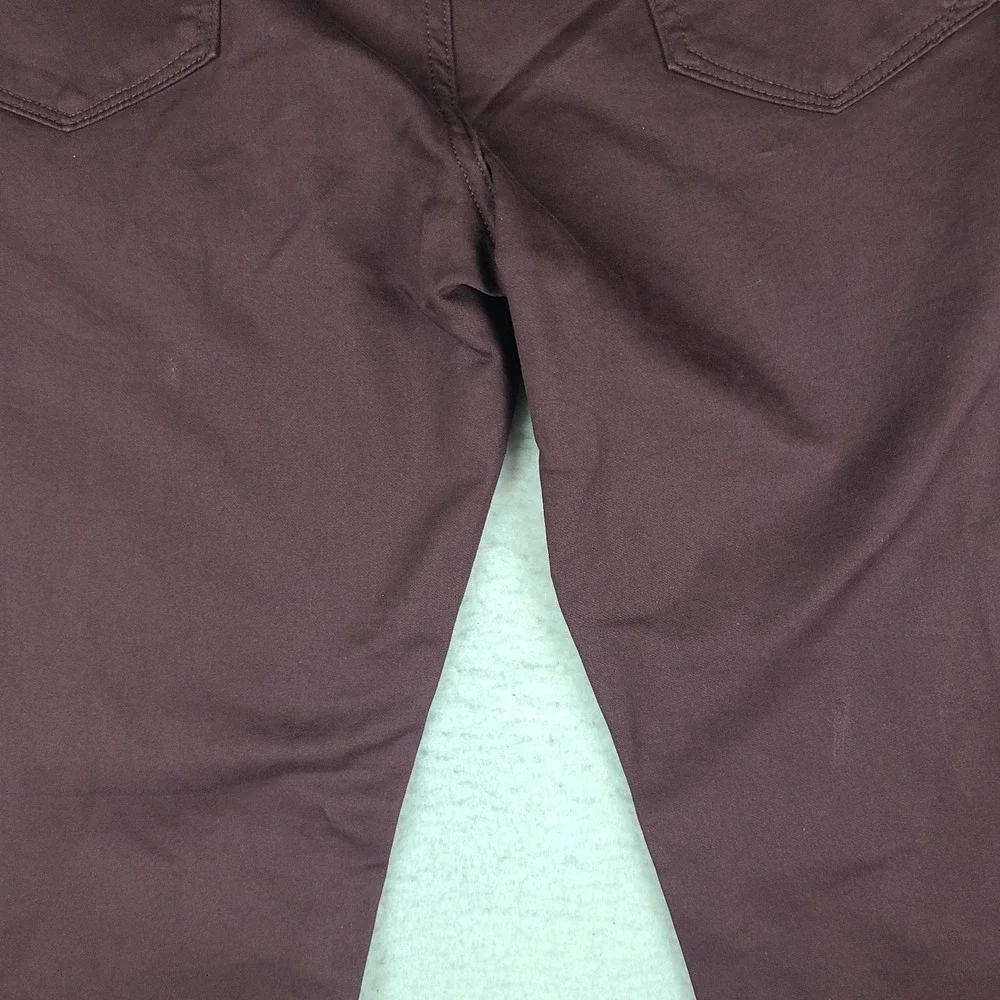 Banana Republic Traveler Pants Mens 34x34 Burgundy Red Slim‎ Performance Chino *